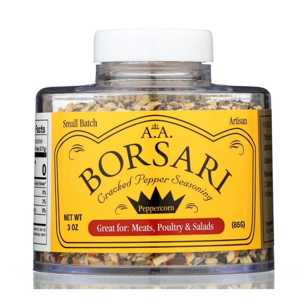 Borsari - Seasoning Salt Crack Pepr - Case of 6-4 OZ