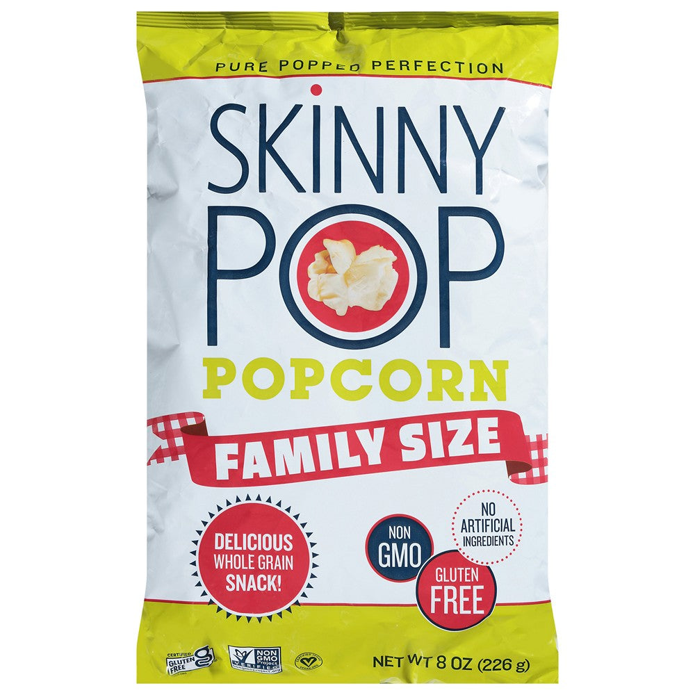 Skinnypop Popcorn - Popcorn Family Size - Case of 6-8 OZ