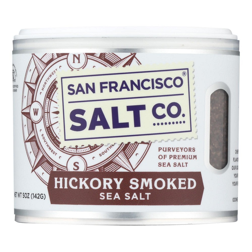 San Francisco Salt Company Hickory Smoked Sea Salt - Case of 6 - 5 OZ
