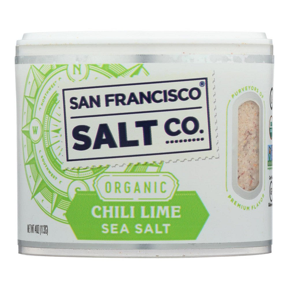 San Francisco Salt Co. - Sea Salt Chili Lime - Case of 6 - 4 OZ