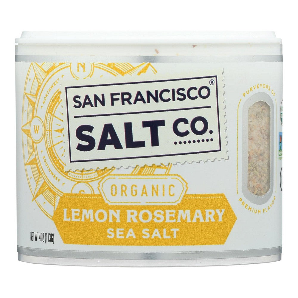 San Francisco Salt Co. - Sea Salt Lemon Rosemary - Case of 6 - 4 OZ