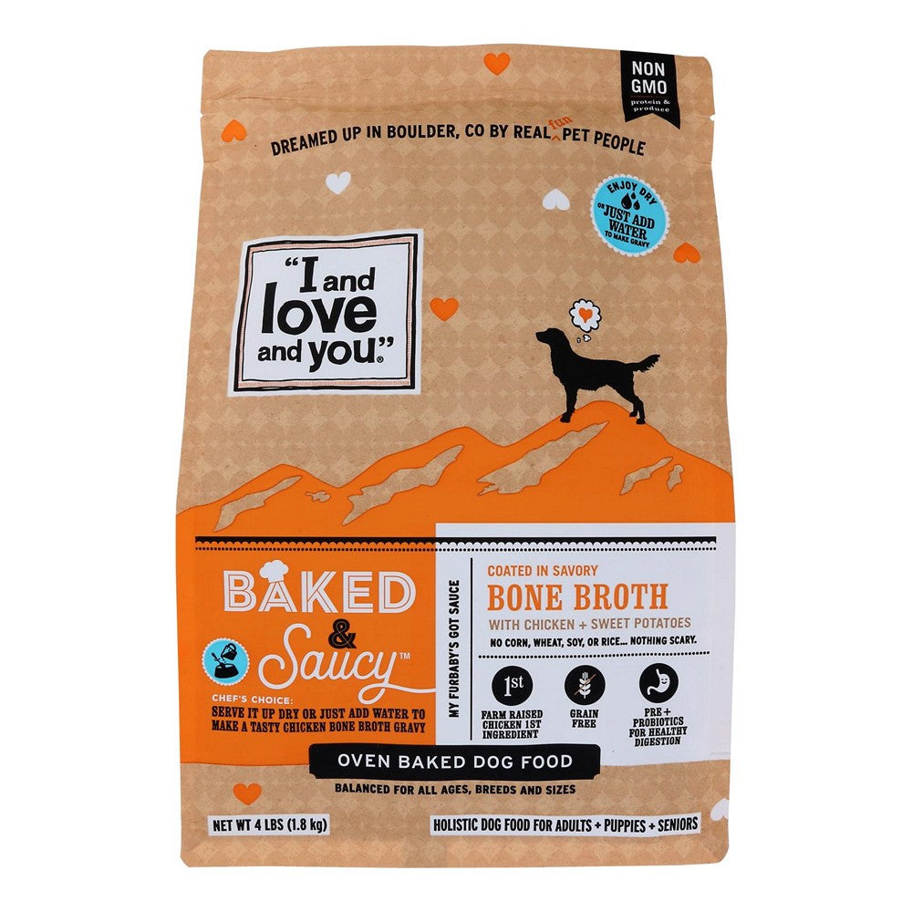 I And Love And You - Dog Food Chkn & Sweet Pot - Case of 4-4 LB