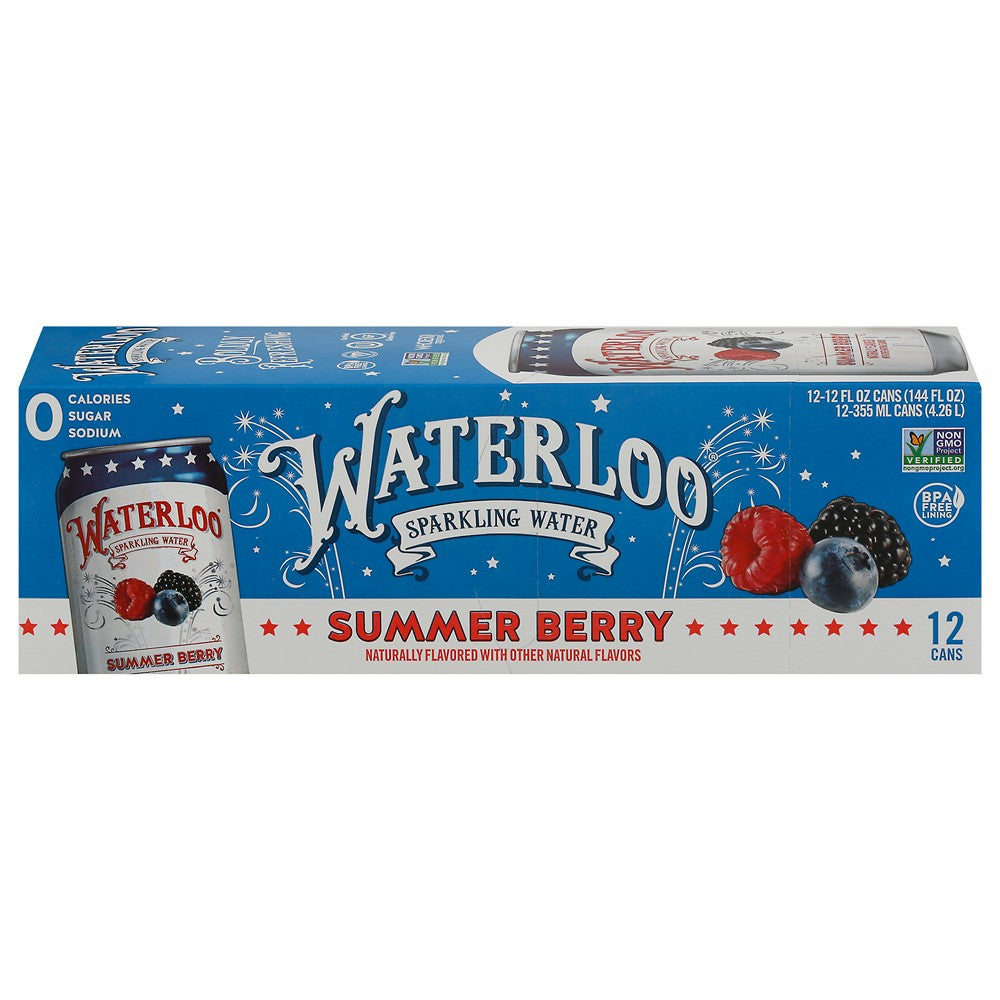 Waterloo - Sparkling Wtr Summer Brry - Case of 2-12/12 FZ