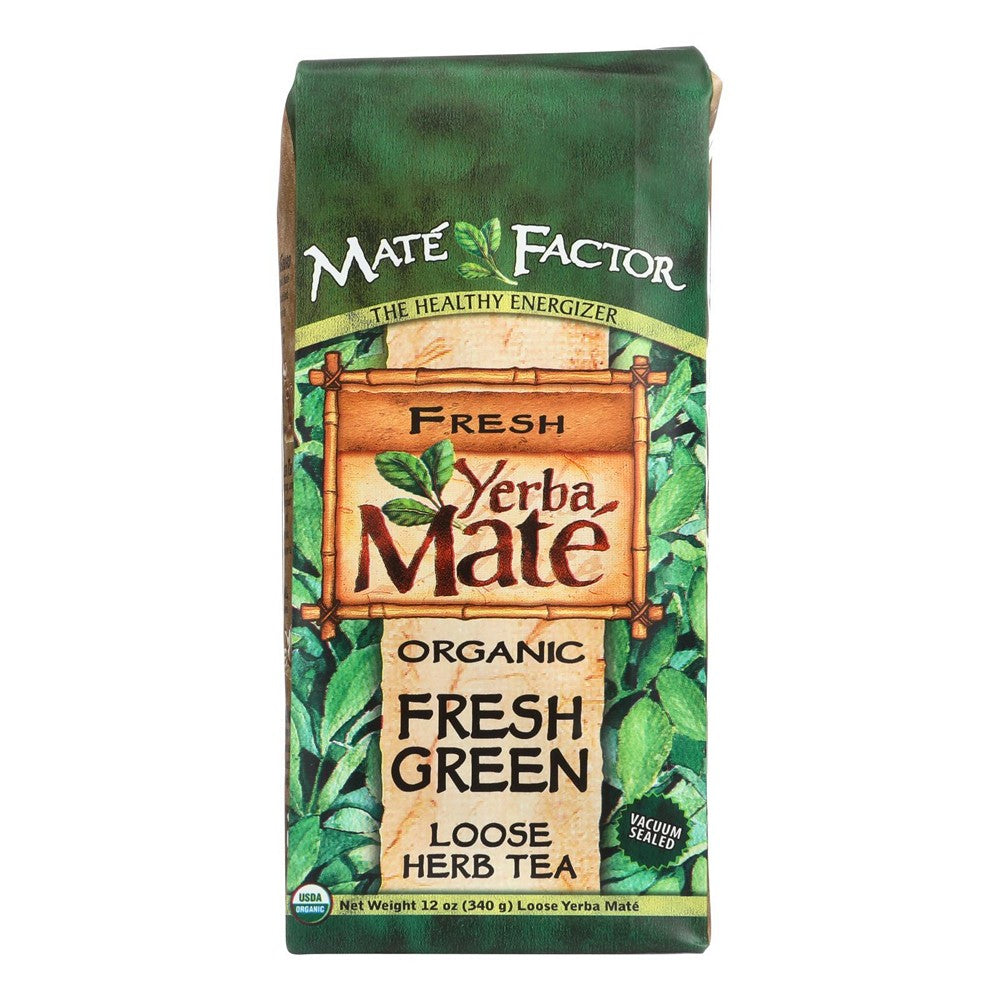 Mate Factor Organic Yerba Mate Loose Tea - Case of 6 - 12 OZ