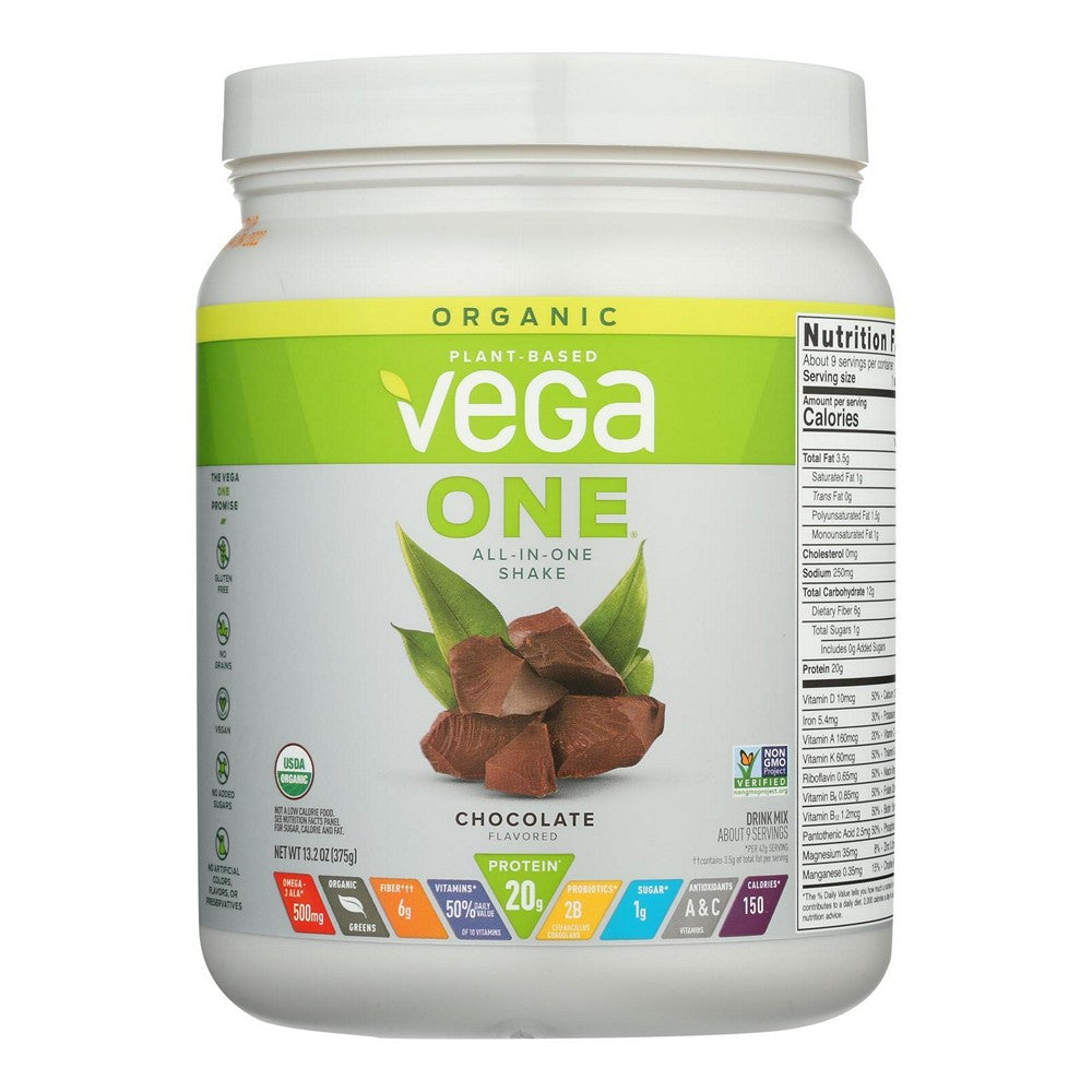 Vega - Shake Mix Organic Chocolate - 1 Each-13.2 Ounces