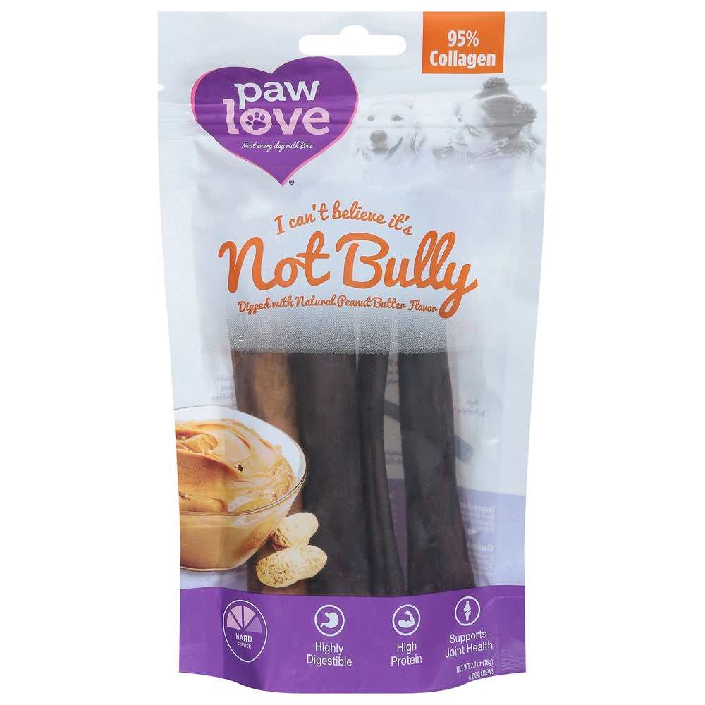 Paw Love - Dog Trt Bully Stick Pb - Case of 6-4 CT