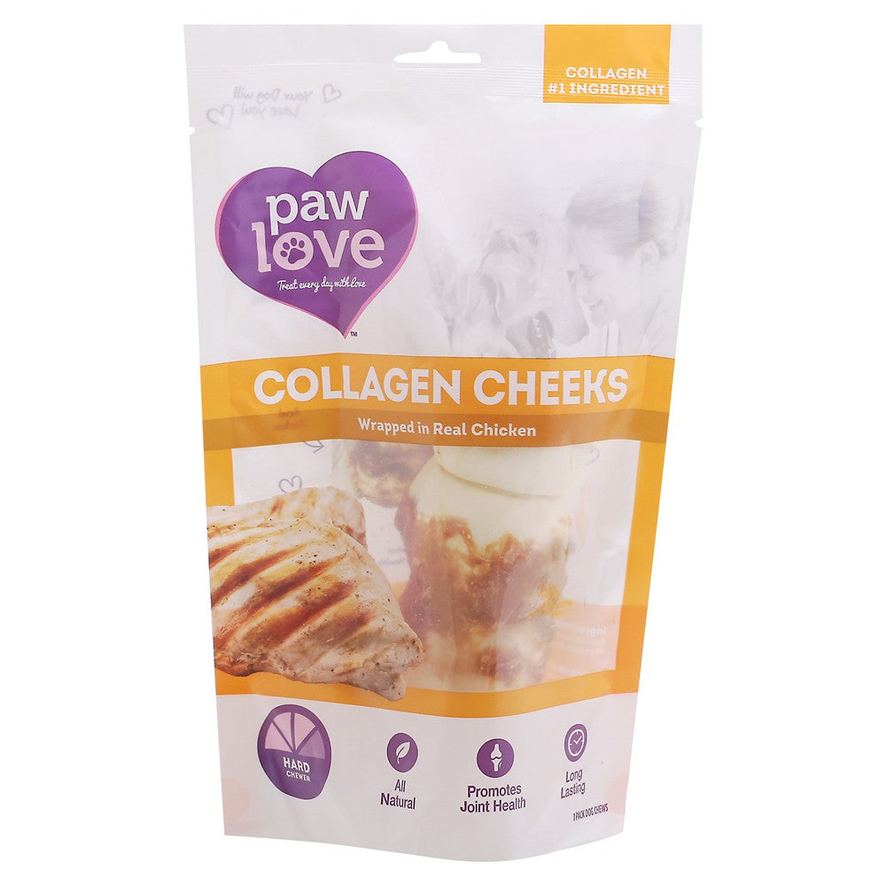 Paw Love - Cllgn Beef Cheek W/chkn - Case of 6-1 CT
