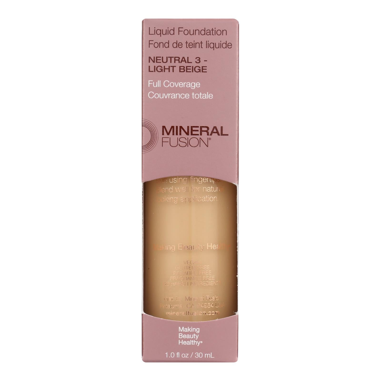 Mineral Fusion - Mkup Liquid Foundtn Ntral 3 - 1 Each-1 Fluid Ounce