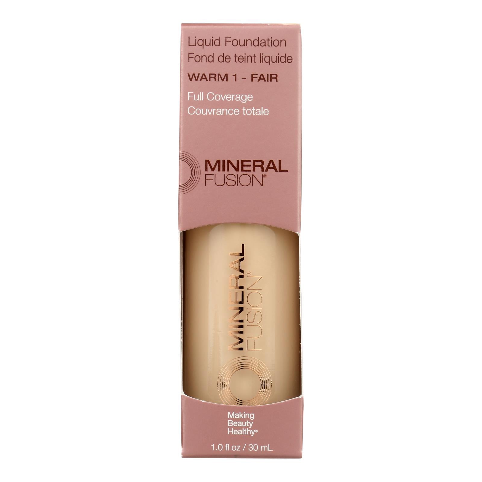 Mineral Fusion - Mkup Liquid Foundation Warm1 - 1 Each-1 Fluid Ounce