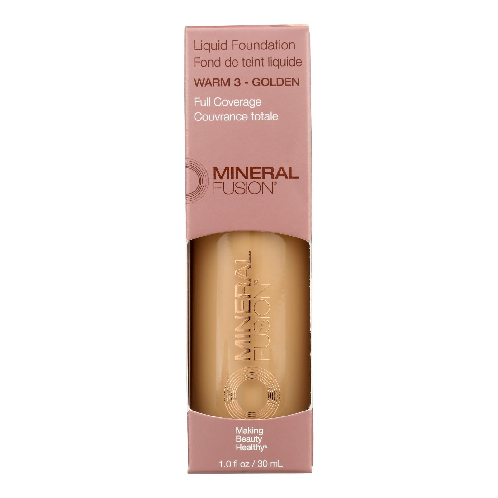 Mineral Fusion - Mkup Liquid Foundation Warm3 - 1 Each-1 Fluid Ounce