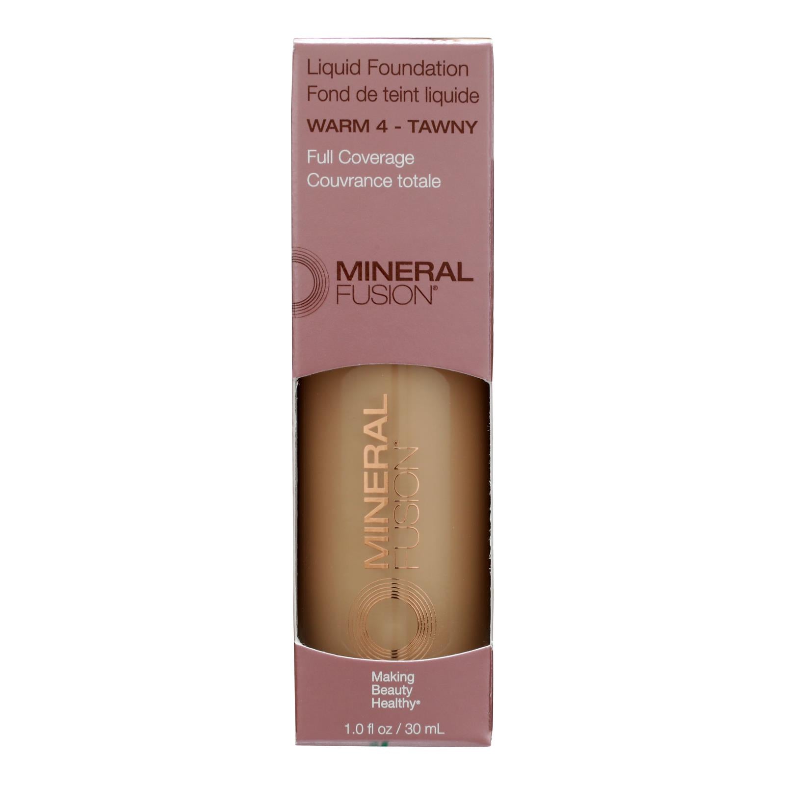 Mineral Fusion - Mkup Liquid Foundation Warm4 - 1 Each-1 Fluid Ounce