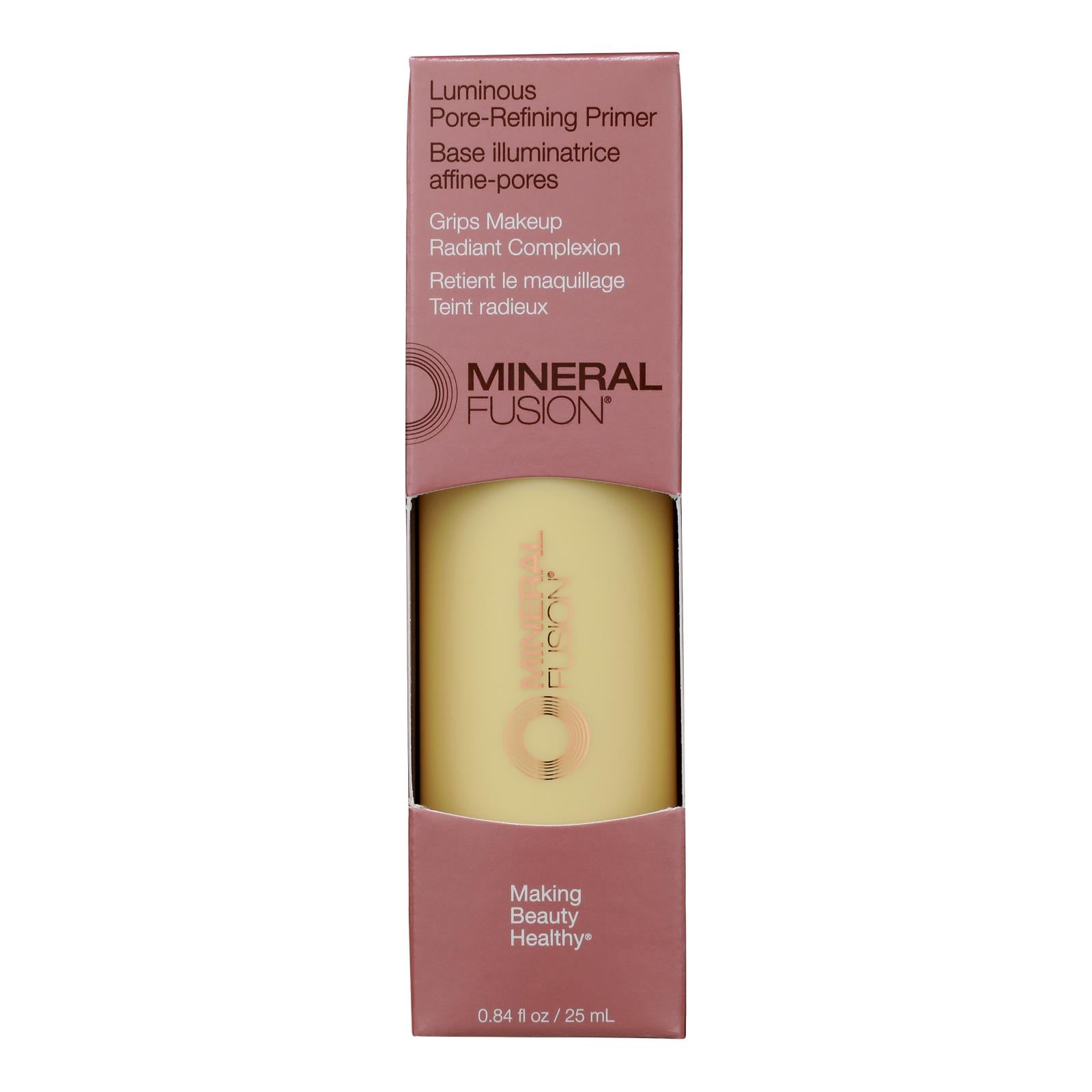 Mineral Fusion - Primer Lumnous Pore Refin - 1 Each-.84 Fluid Ounce