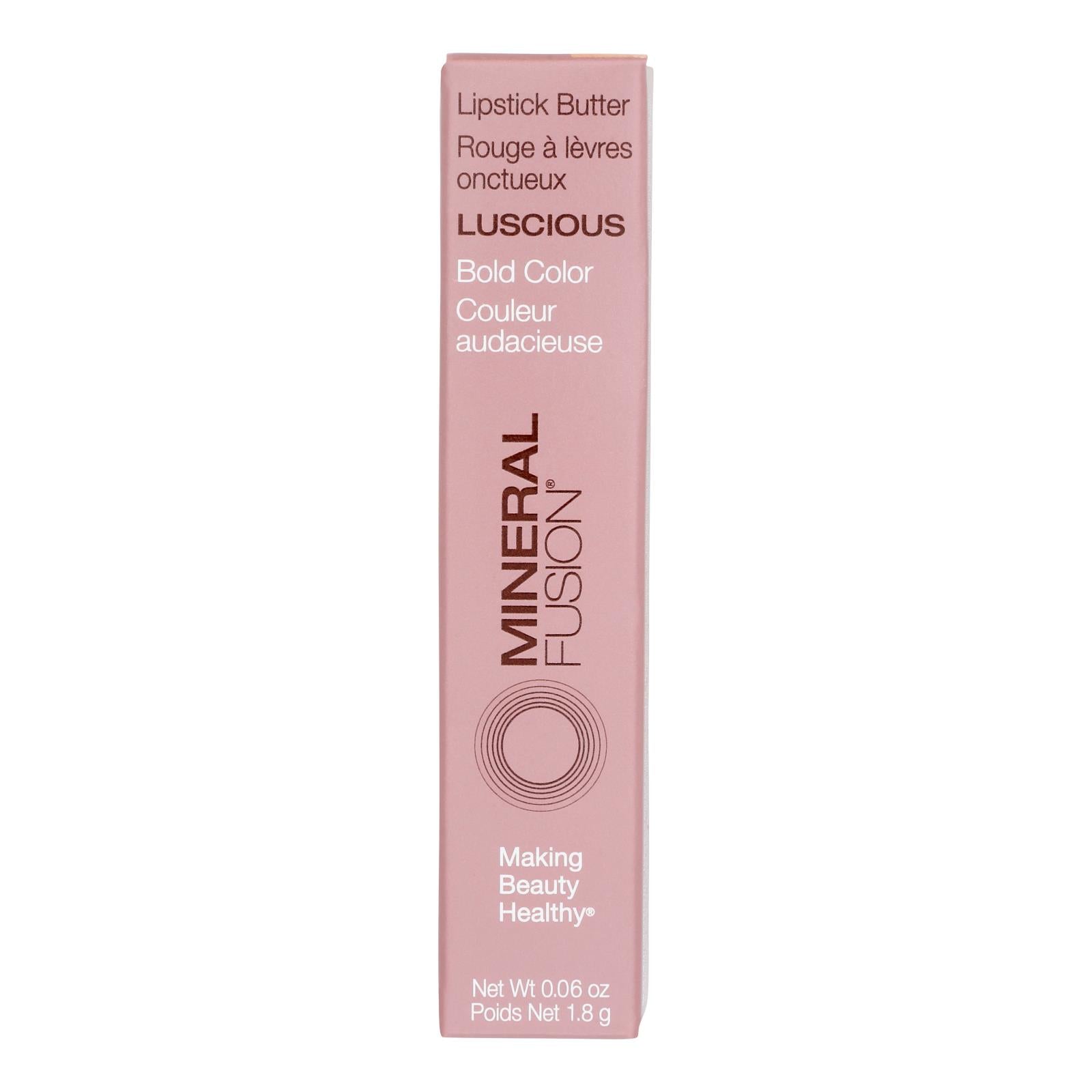 Mineral Fusion - Mkup Lipstick Butter Luscious - 1 Each-.06 Ounce