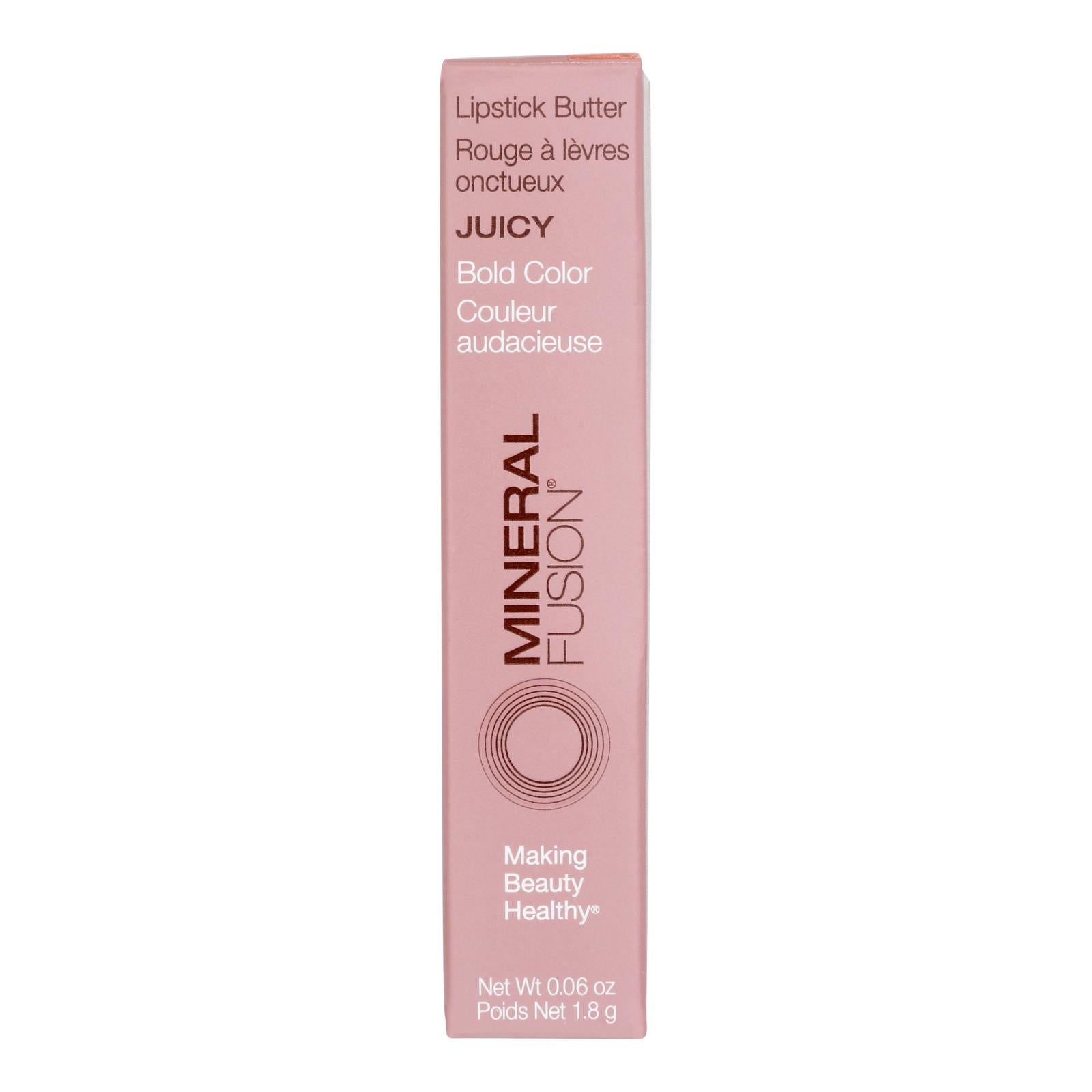 Mineral Fusion - Mkup Lipstick Buter Juicy - 1 Each-.06 Ounce