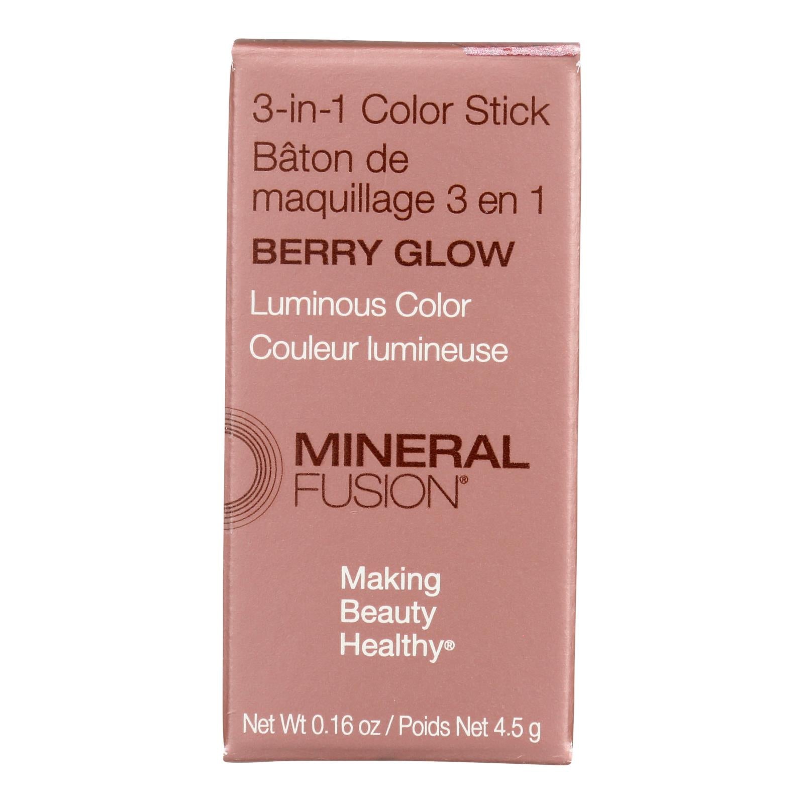 Mineral Fusion - Color Stk 3-in-1 Berry Glow - 1 Each-.16 Ounce