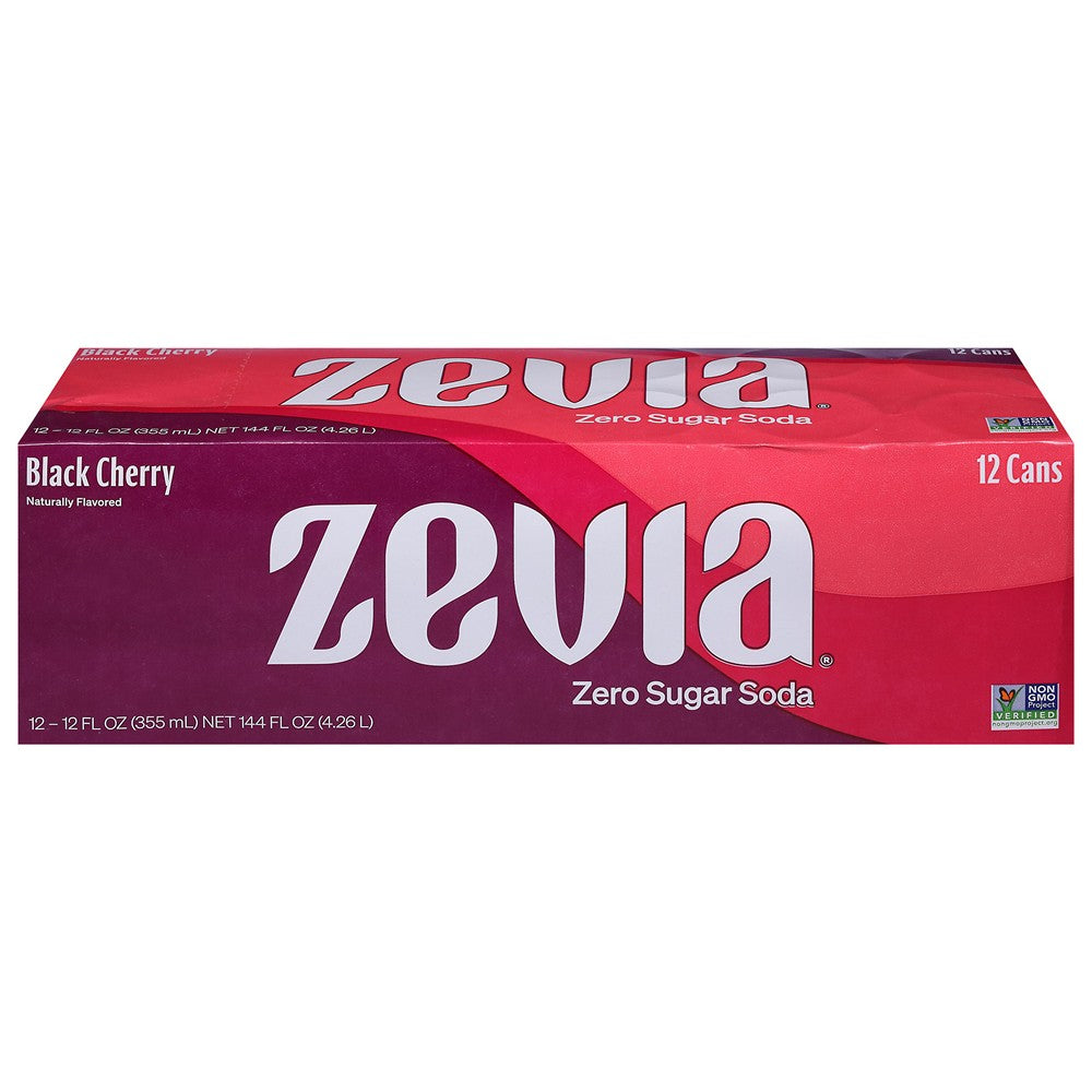 Zevia - Soda Black Cherry - Case of 2-12/12 FZ