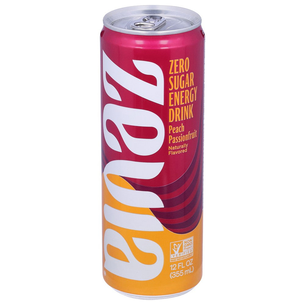 Zevia - Drnk Energy Peach Pasnfrt - Case of 12-12 FZ