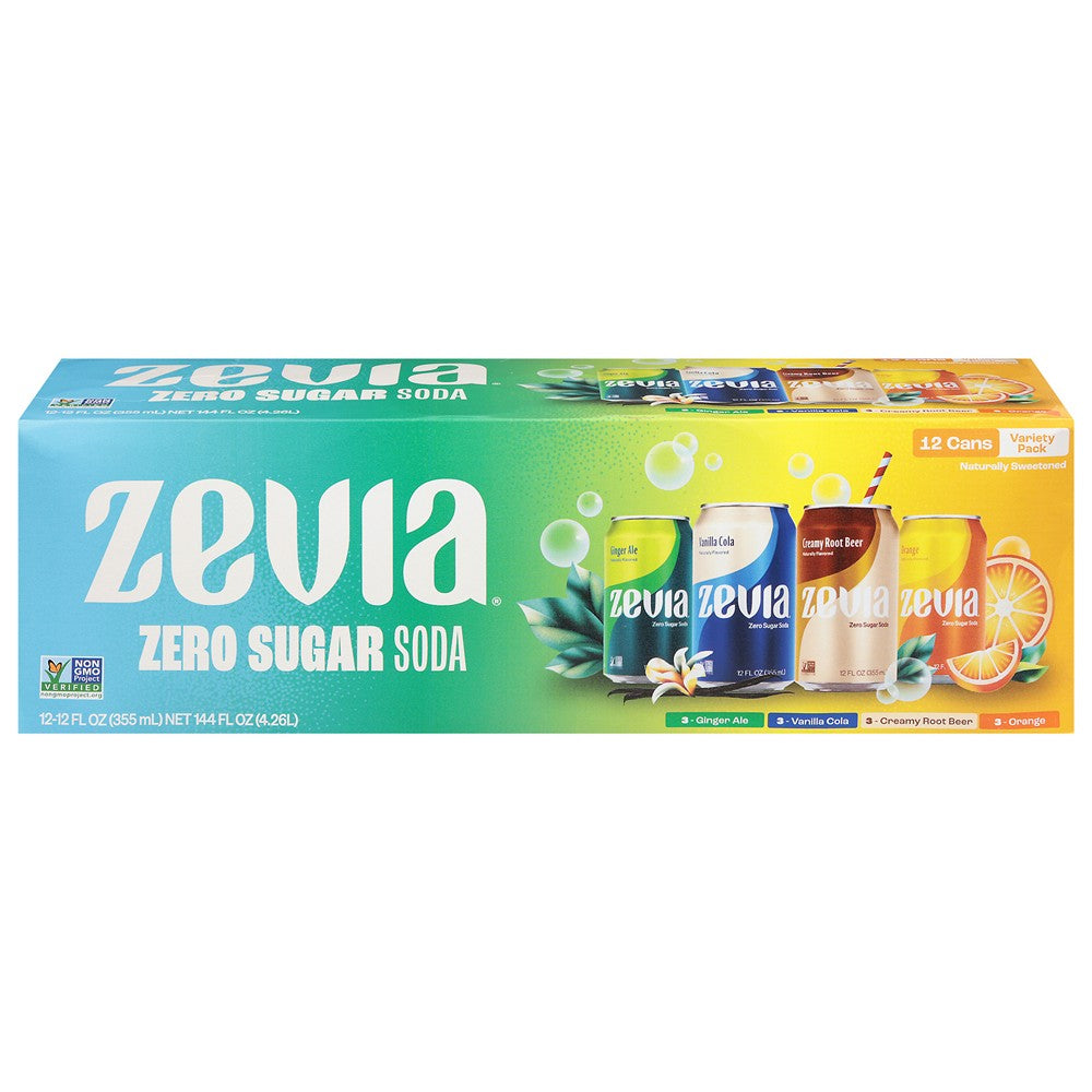 Zevia - Soda Variety Pack - Case of 2-12/12 FZ