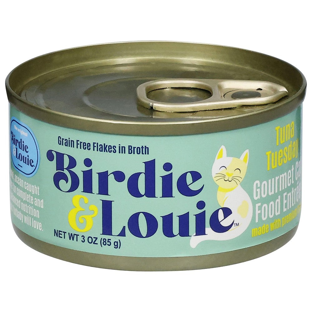 Birdie & Louie - Cat Food Wet Tuna Tuesday - Case of 12-3 OZ