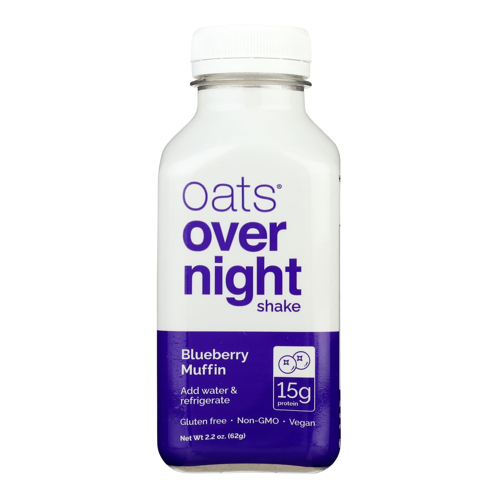 Oats Over Night - Shk Ovrnt Oat Blubry Mufn - Case of 10-2.2 OZ