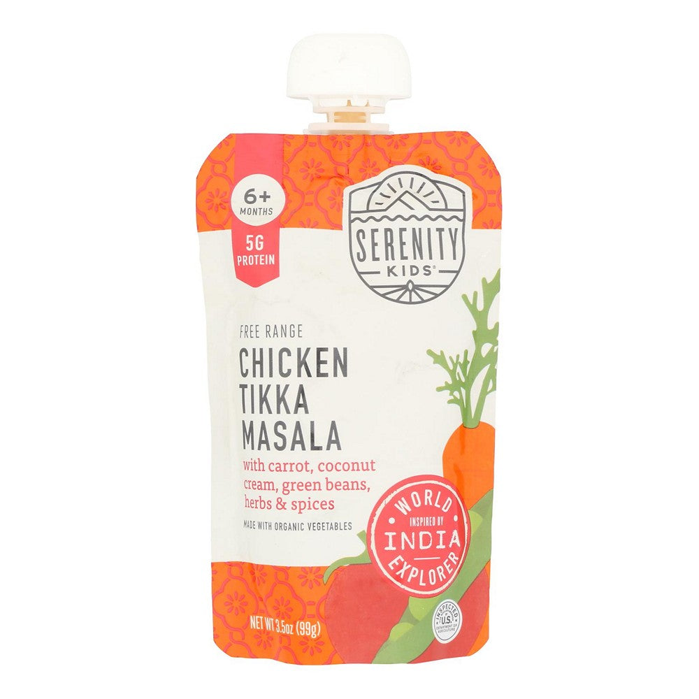 Serenity Kids - Pouch Chick Tkka Masala - Case of 6-3.5 OZ
