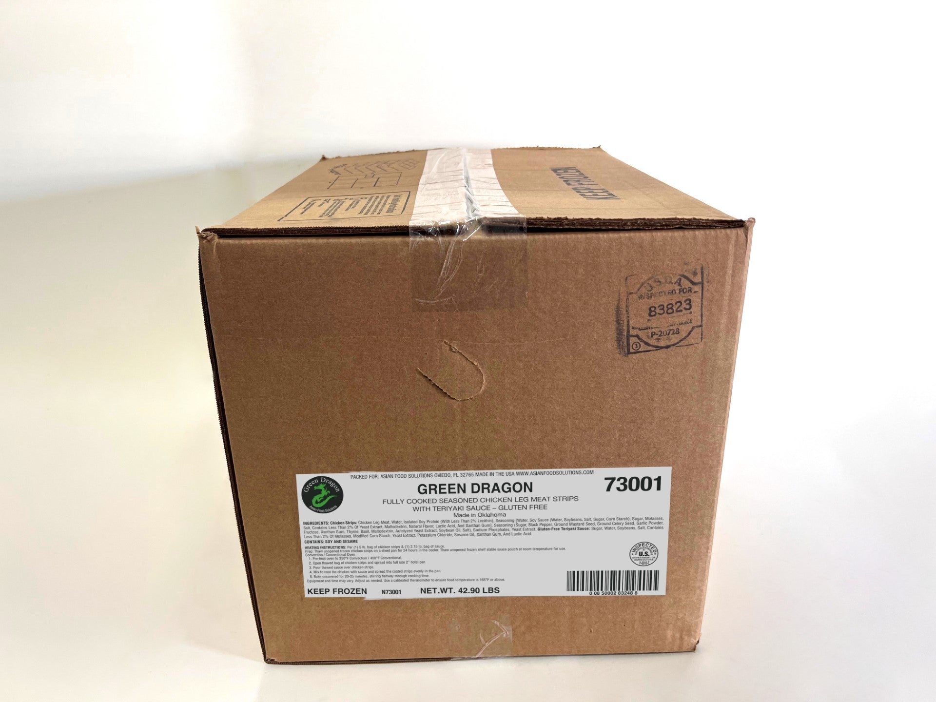 Green Dragon Gluten Free Teriyaki Chicken T 6 Count Packs - 1 Per Case