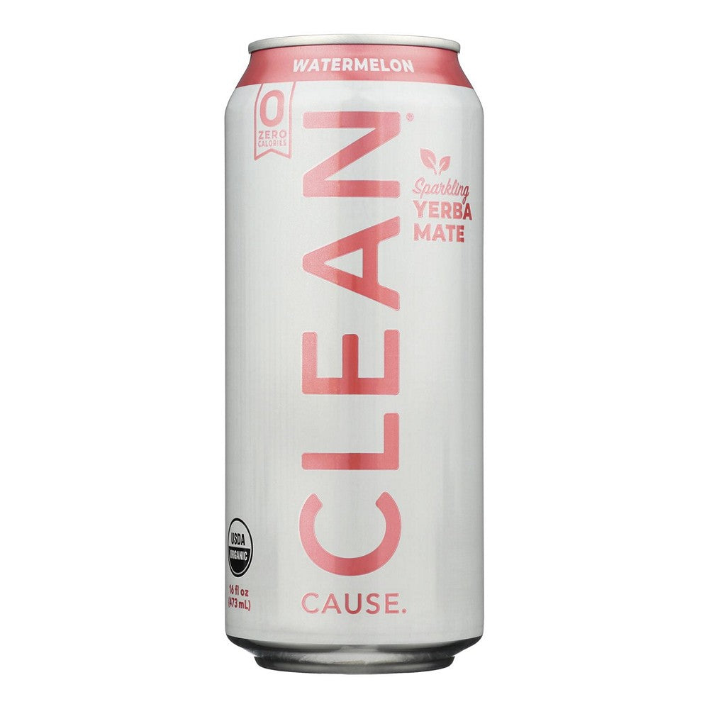 Clean Cause - Yerba Mate Watermelon - Case of 12-16 FZ