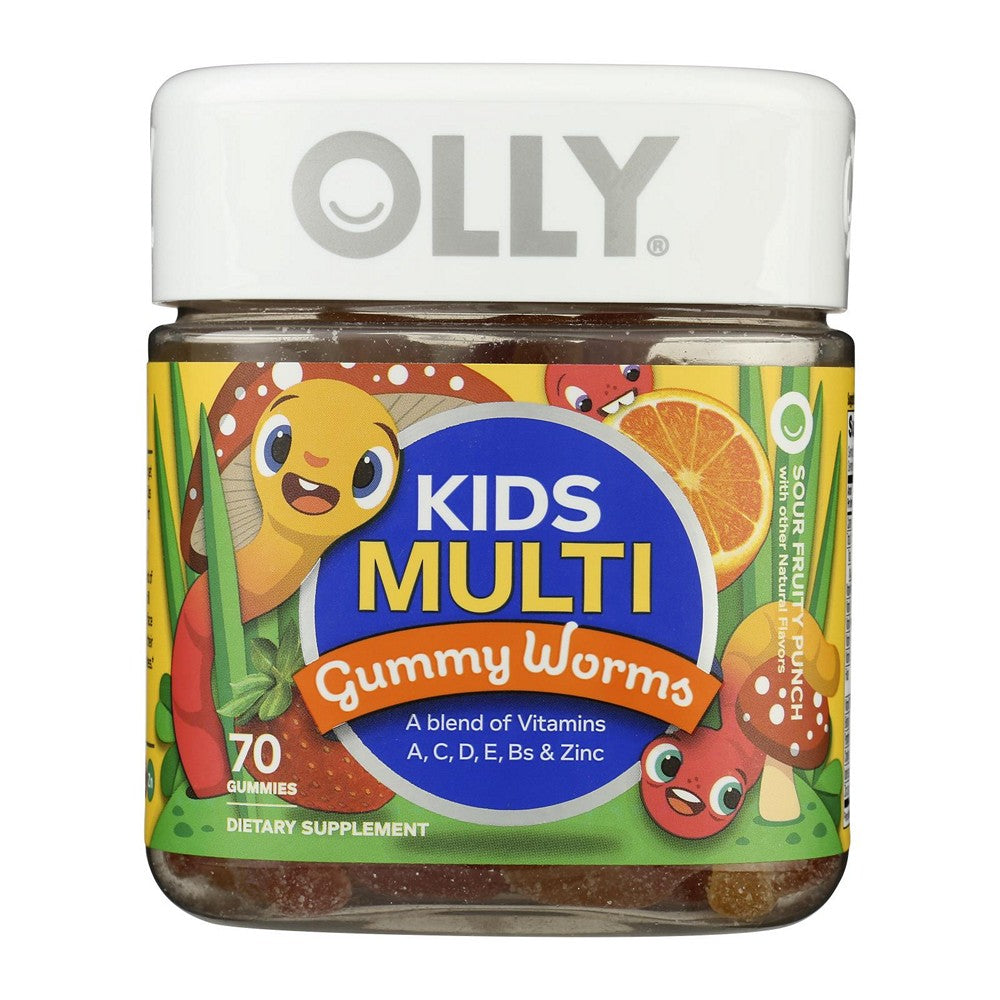 Olly - Kids Multivit Gmmy Worms - Case of 3-70 CT