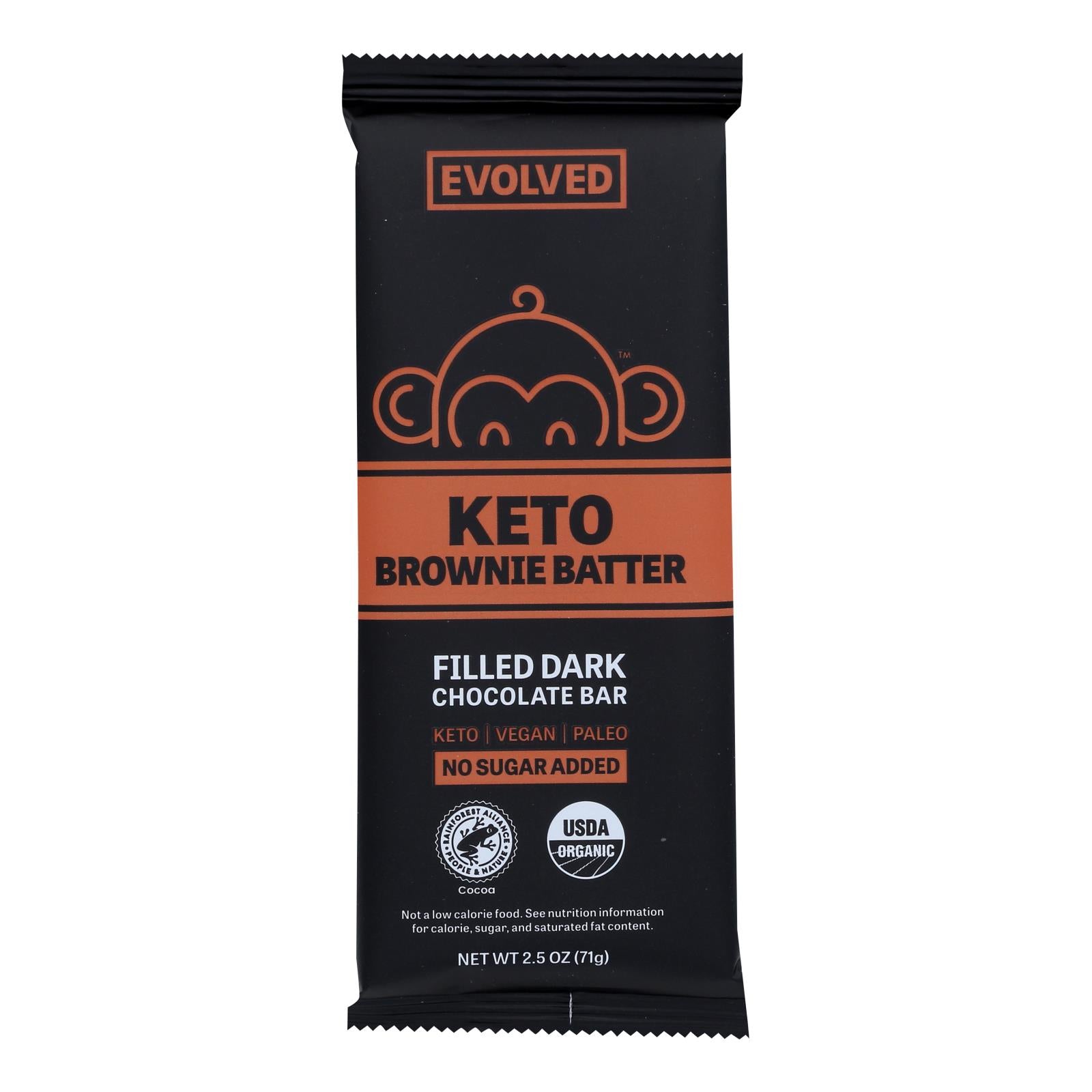 Evolved - Chocolate Br Kto Brwni Butter - Case of 8-2.5 Ounce