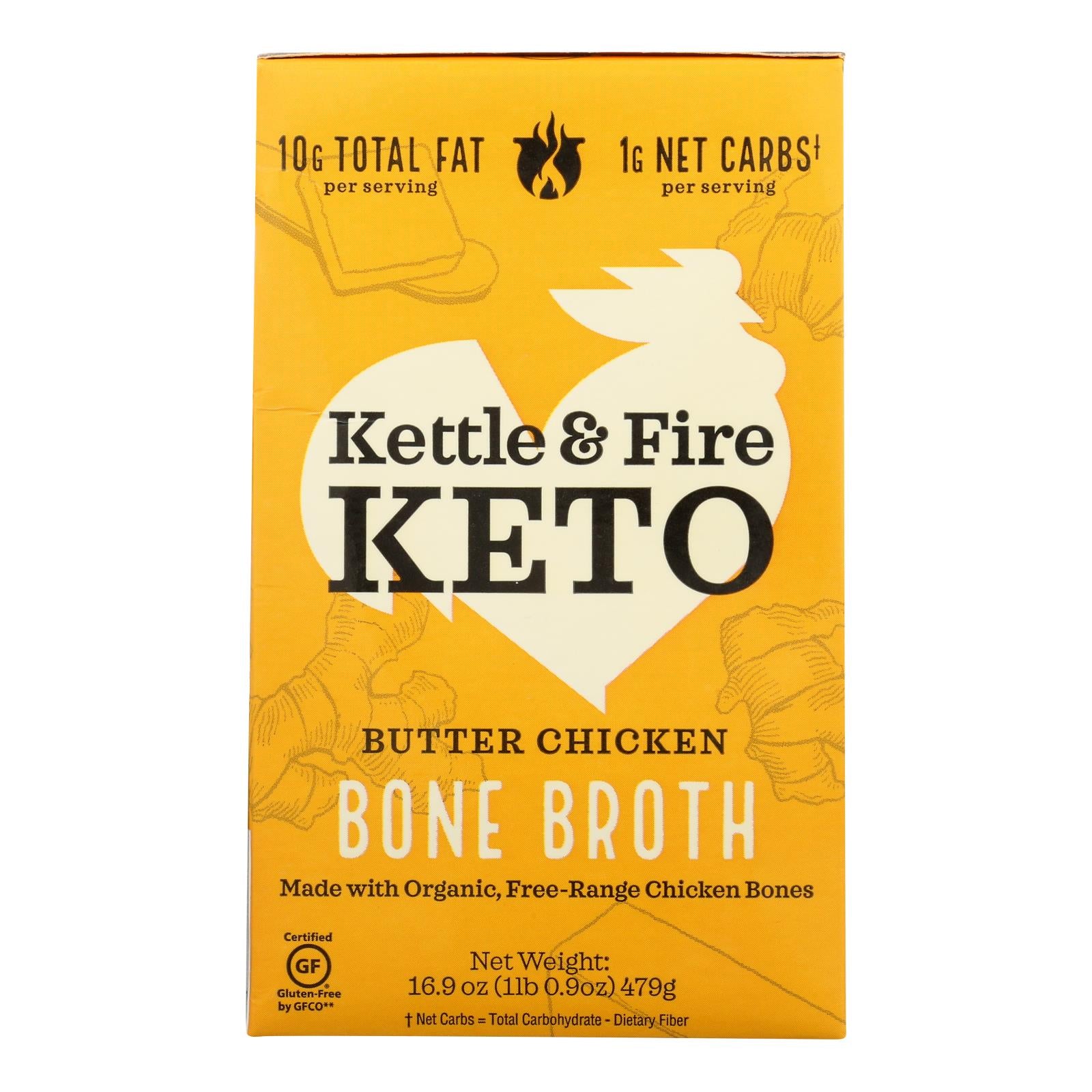 Kettle And Fire - Bone Broth Butter Chicken - Case of 6-16.9 Ounce