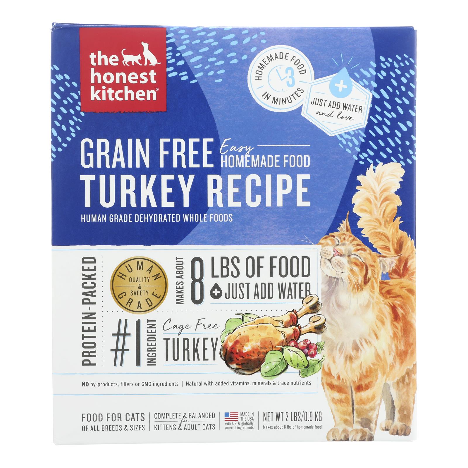 The Honest Kitchen - Cat Fd Green Fr Dehyd Turkey - Case of 6-2 LB