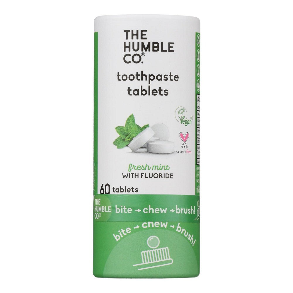 Humble Co - Tthpst Tab Mint Fluoride - Case of 6-60 CT