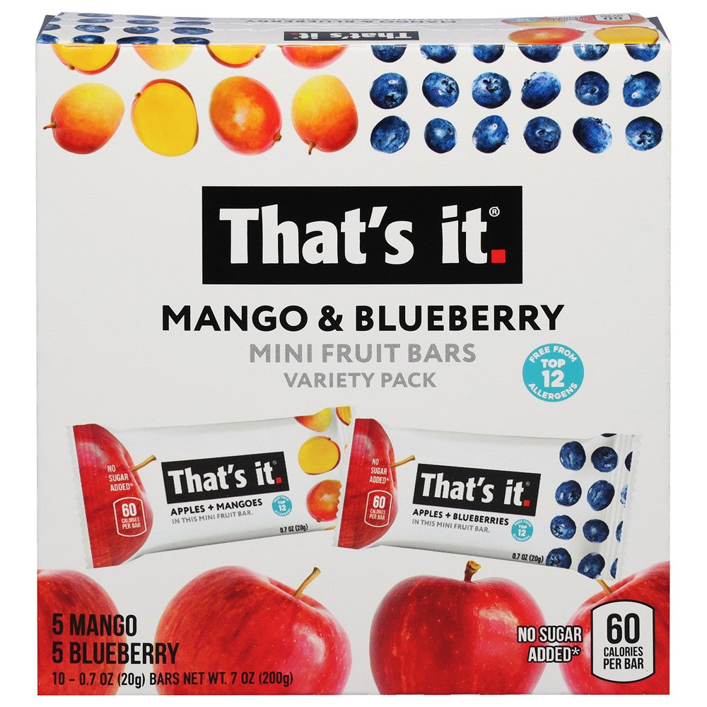 That's It - Frt Bar Mngo&blubry Vrty - Case of 6-7 OZ