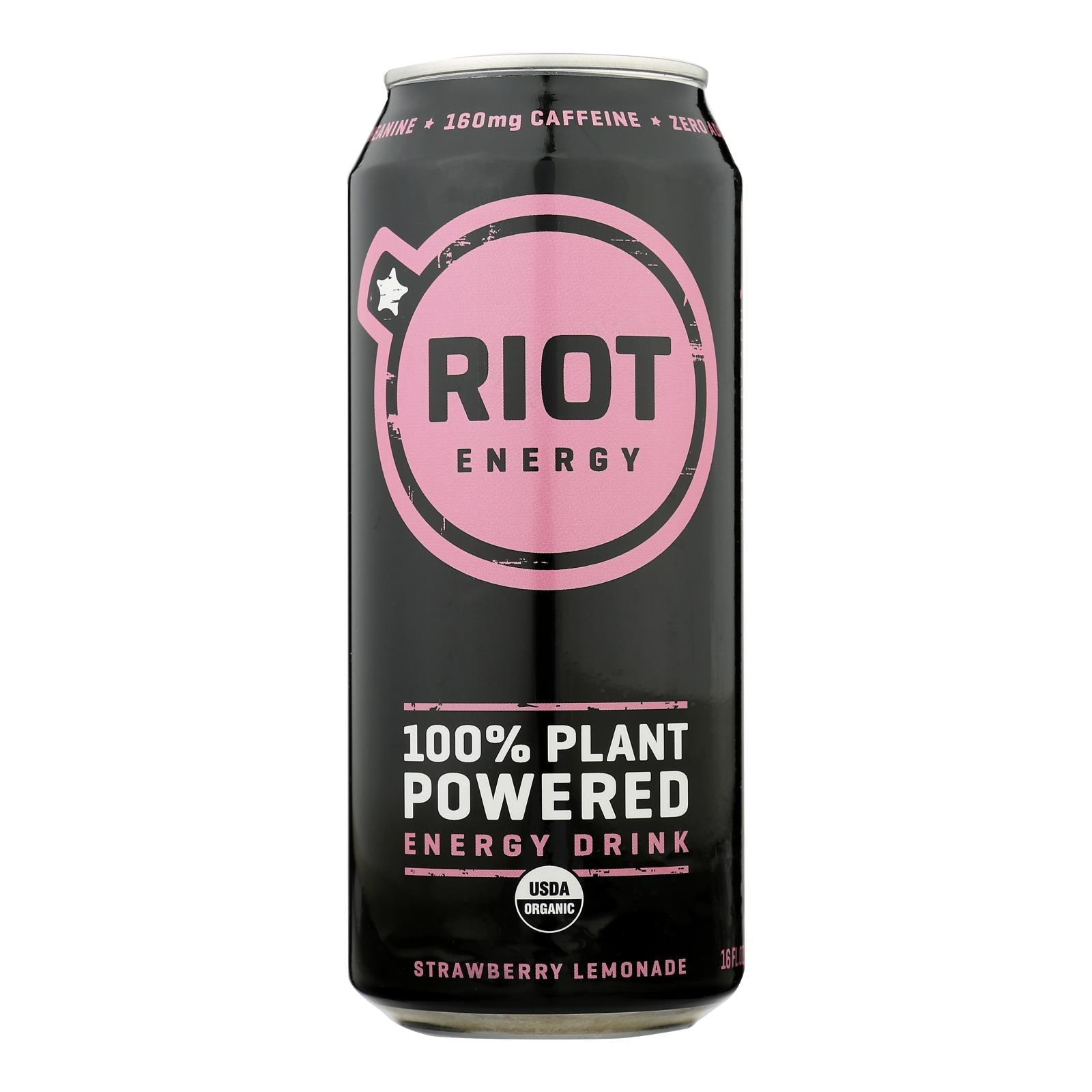 Riot Energy - Energy Strwby Lemon - Case of 12-16 Fluid Ounce