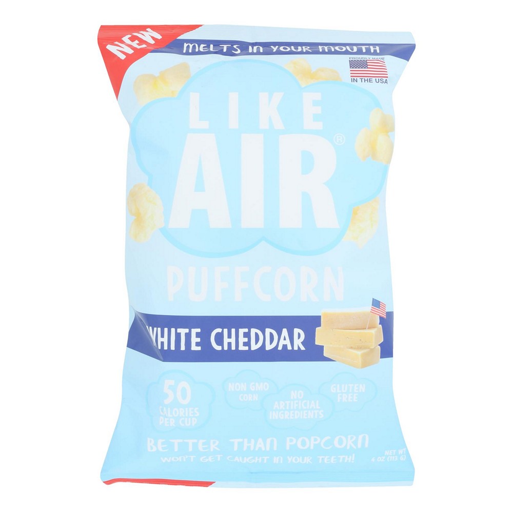 Like Air - Puffcorn Baked Wht Cheddr - Case of 12-4 OZ