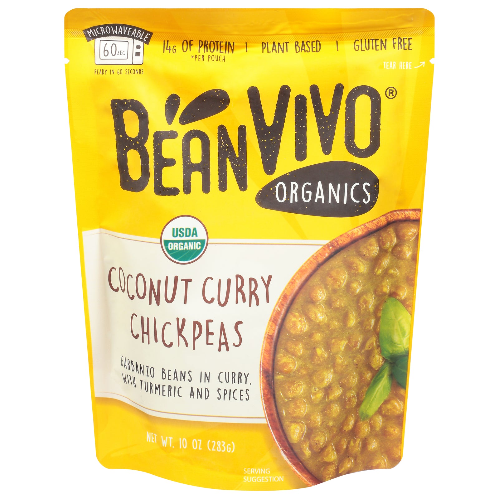 Bean Vivo - Chickpeas Coconut Curry - Case of 6-10 OZ
