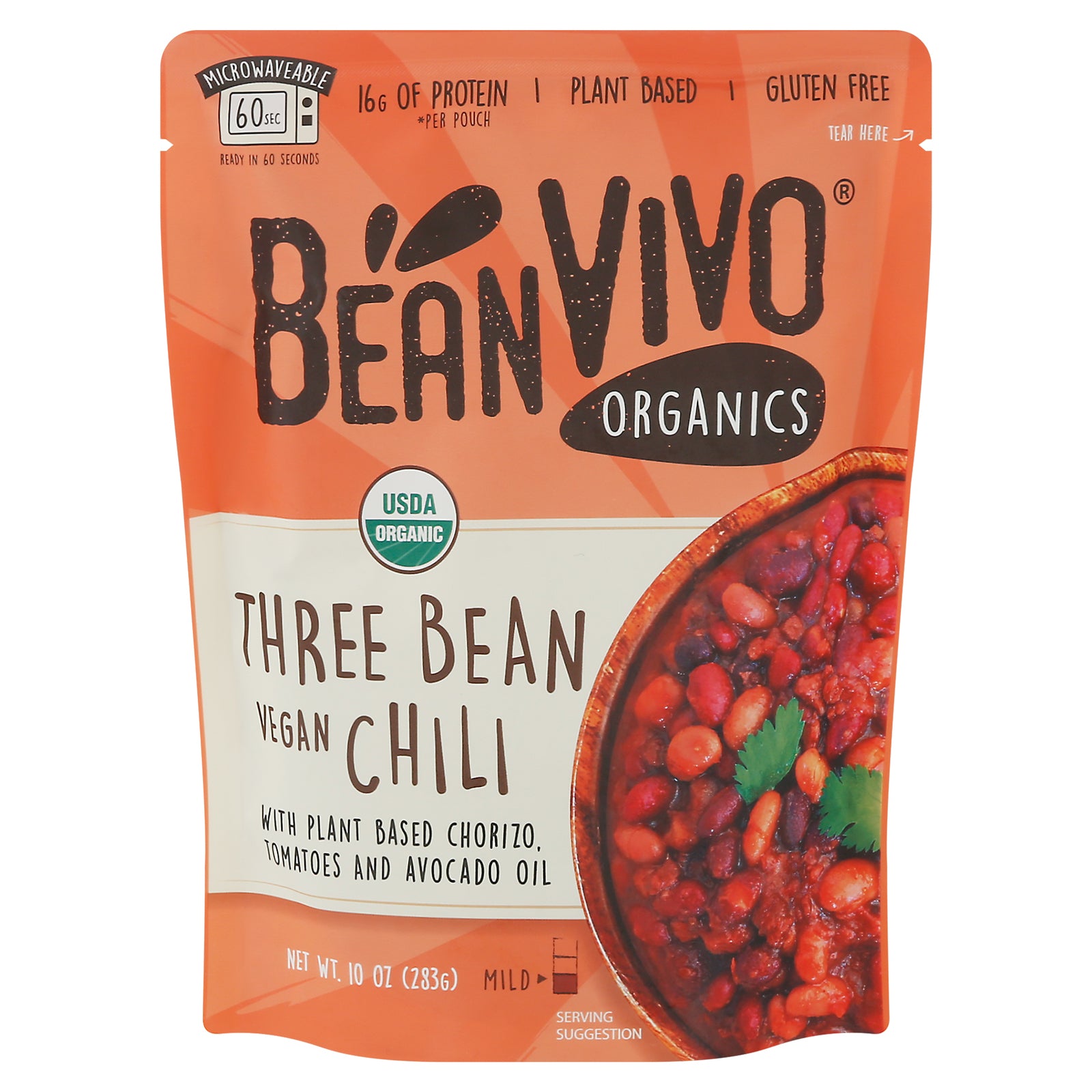 Bean Vivo - Chili 3 Bean Vegan - Case of 6-10 OZ