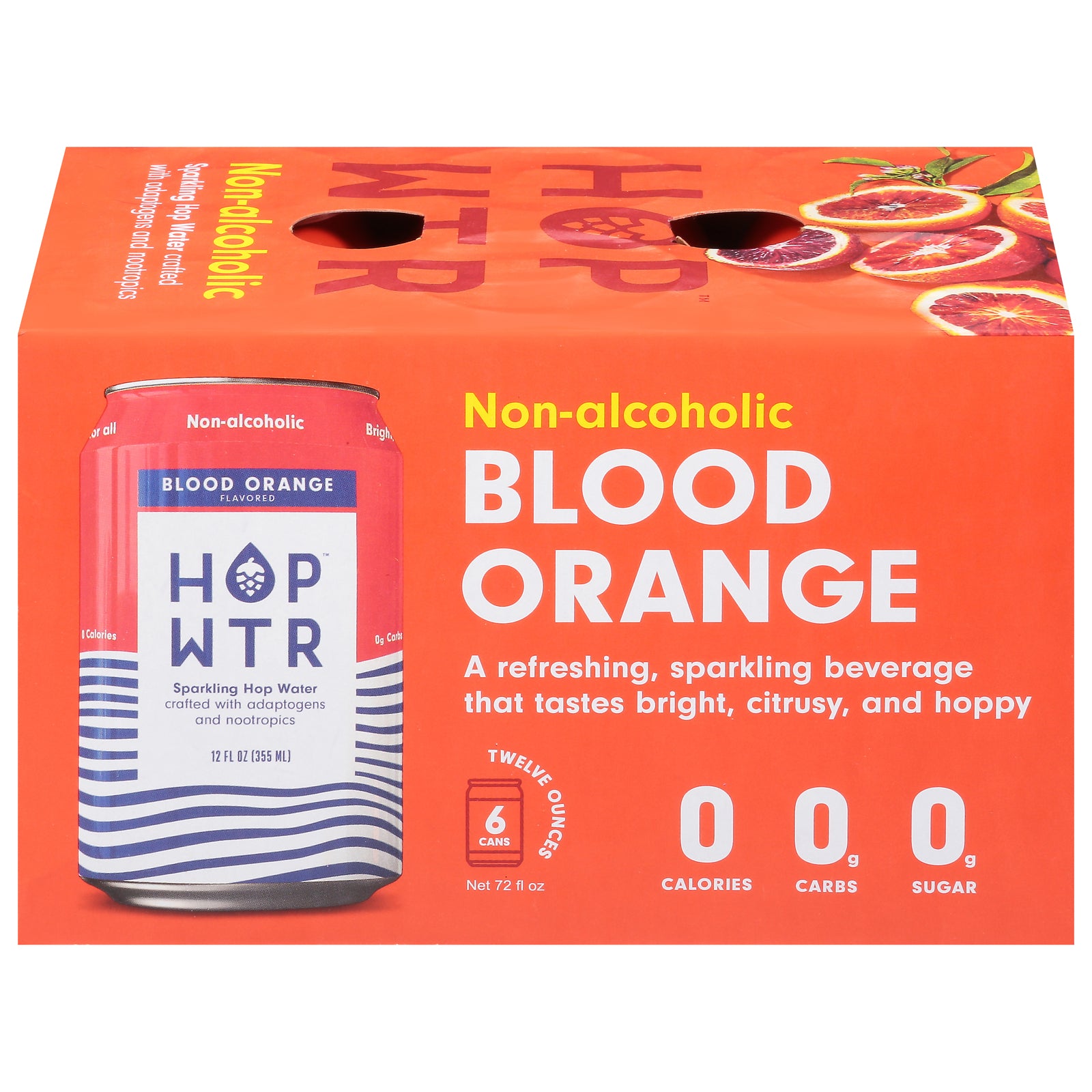 Hop Water - Hop Water Spk Bld Orng 6pk - Case of 4-6/12 FZ