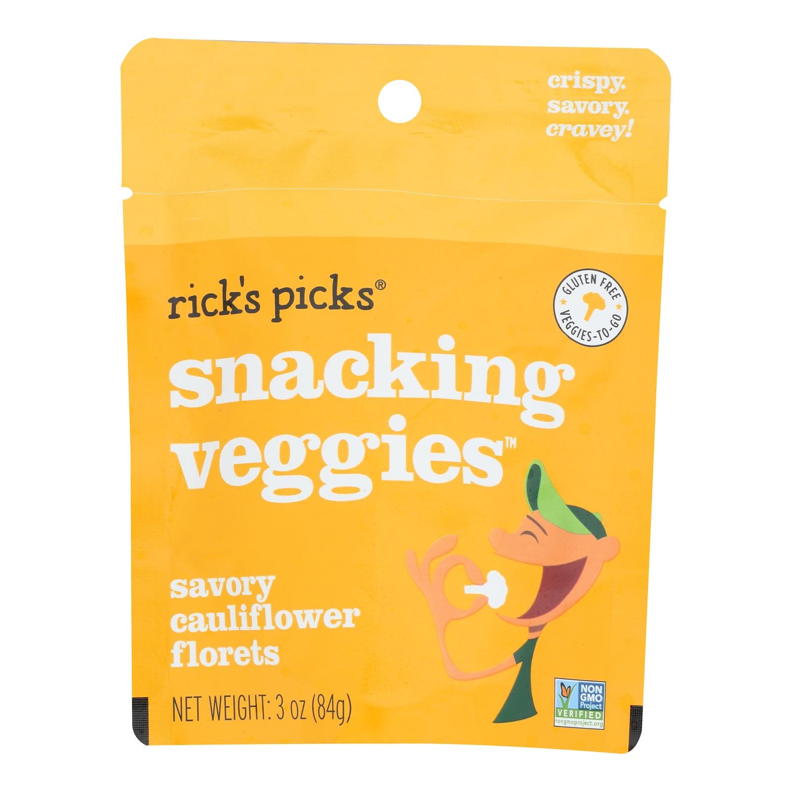 Rick's Picks - Veggies Snackng Cauliflwr - Case of 10-3 Ounce