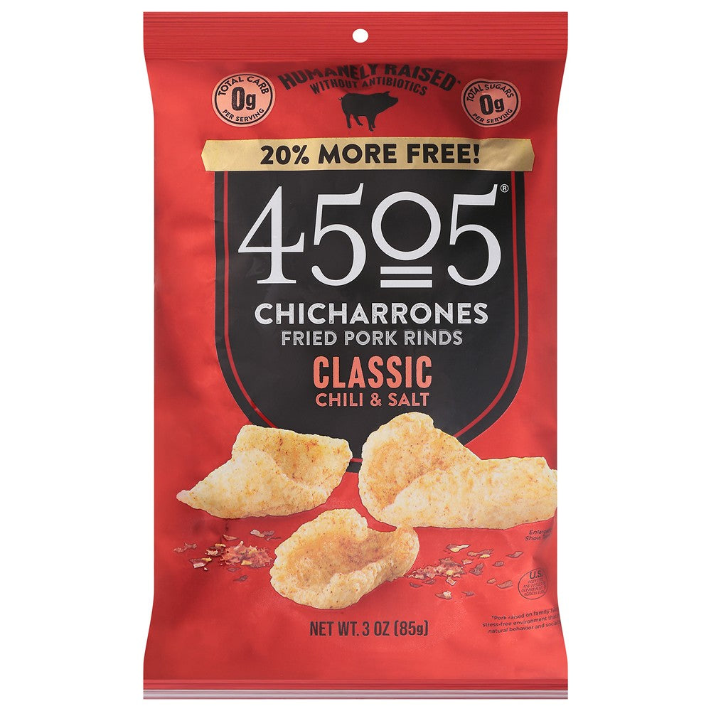 4505 - Pork Rind Clsc Chili Slt - Case of 12-3 OZ