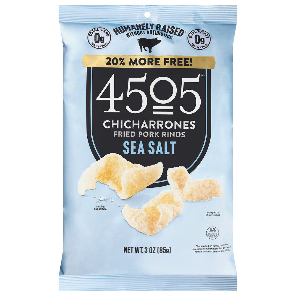 4505 - Chicharrones Sea Salt - Case of 12-3 OZ