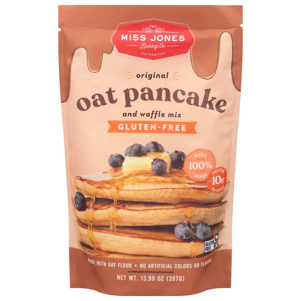 Miss Jones Baking Co - Mix Oat Pancake Waff Orig - Case of 6-13.99 OZ