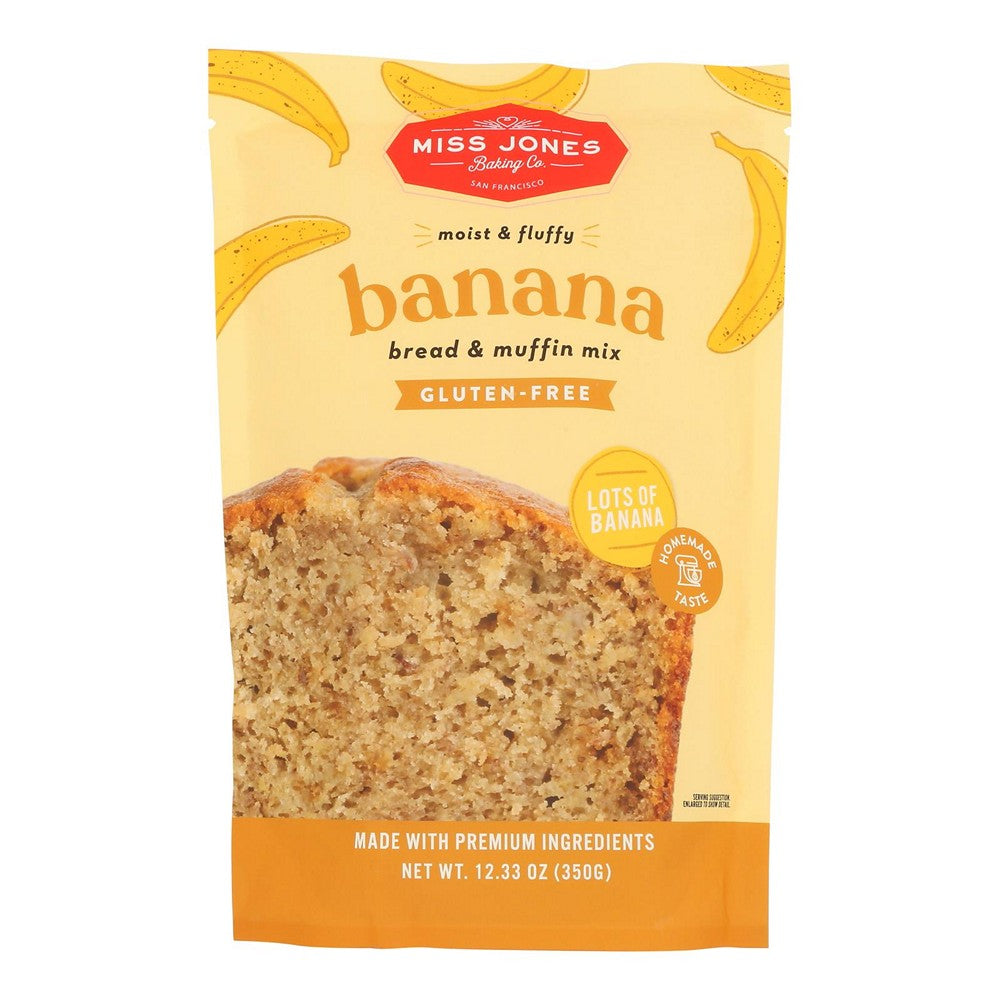 Miss Jones Baking Co - Mx Banana Bread Muffin Gf - Case of 6-12.35 OZ