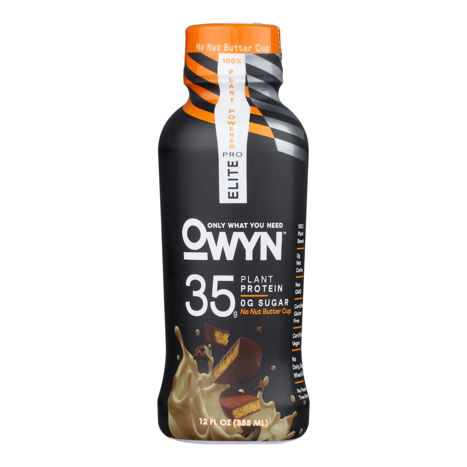 Only What You Need - Protein Drink No Nut Butter Cup - Case of 12-12 Fluid Ounce