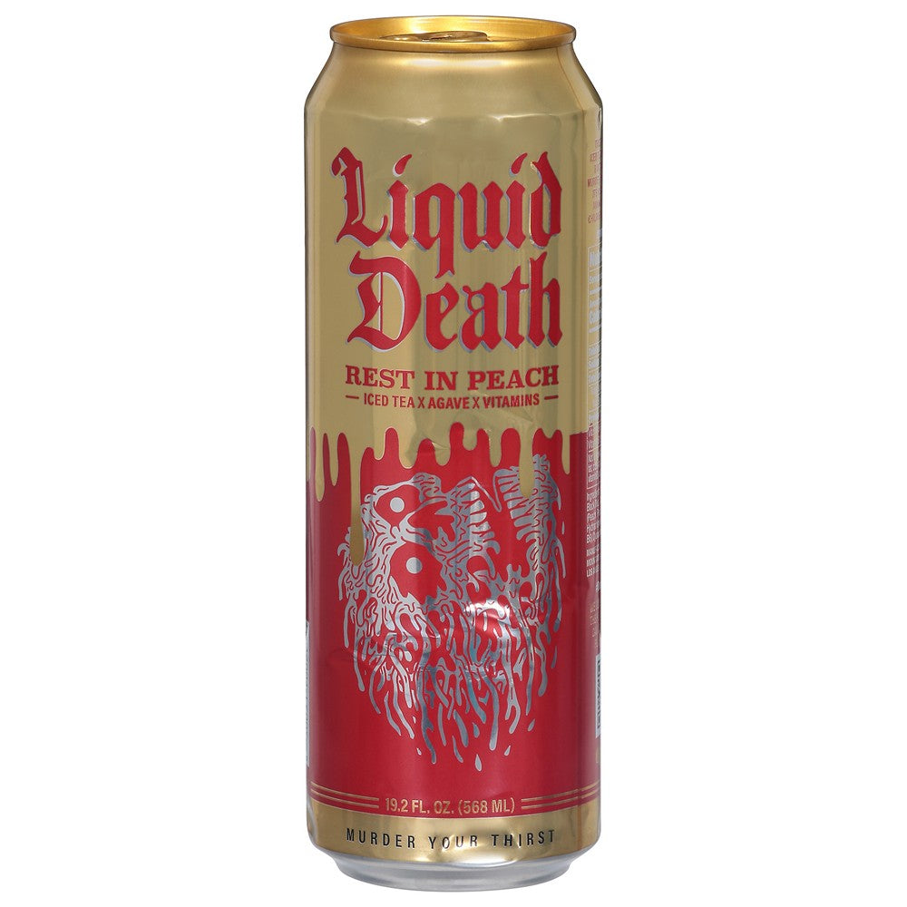 Liquid Death - Tea Rest In Peach Sngl - Case of 12-19.2 FZ