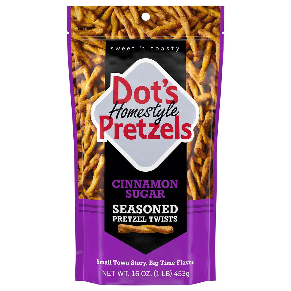 Dot's Pretzels - Pretzel Cinnamon Sugar - Case of 10-16 OZ