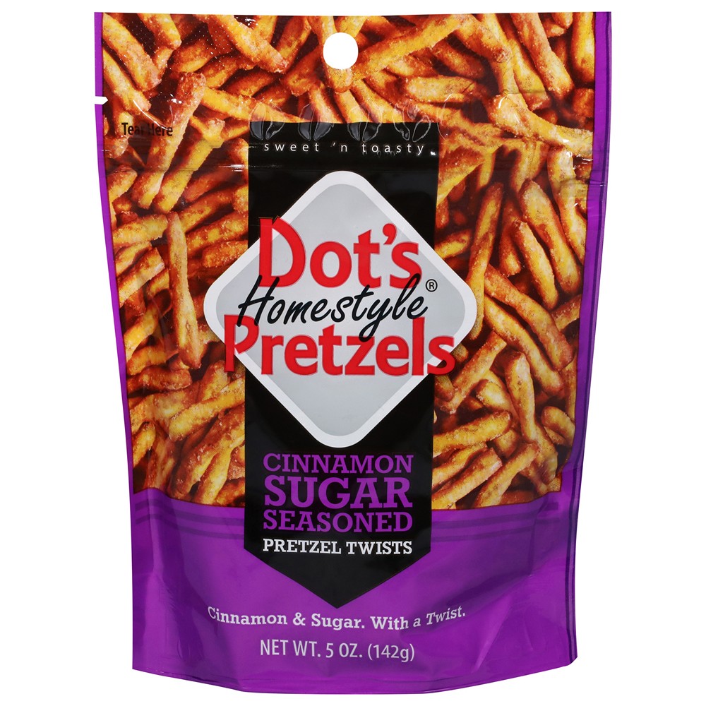 Dot's Pretzels - Pretzel Sugar Cinnamon - Case of 10-5 OZ
