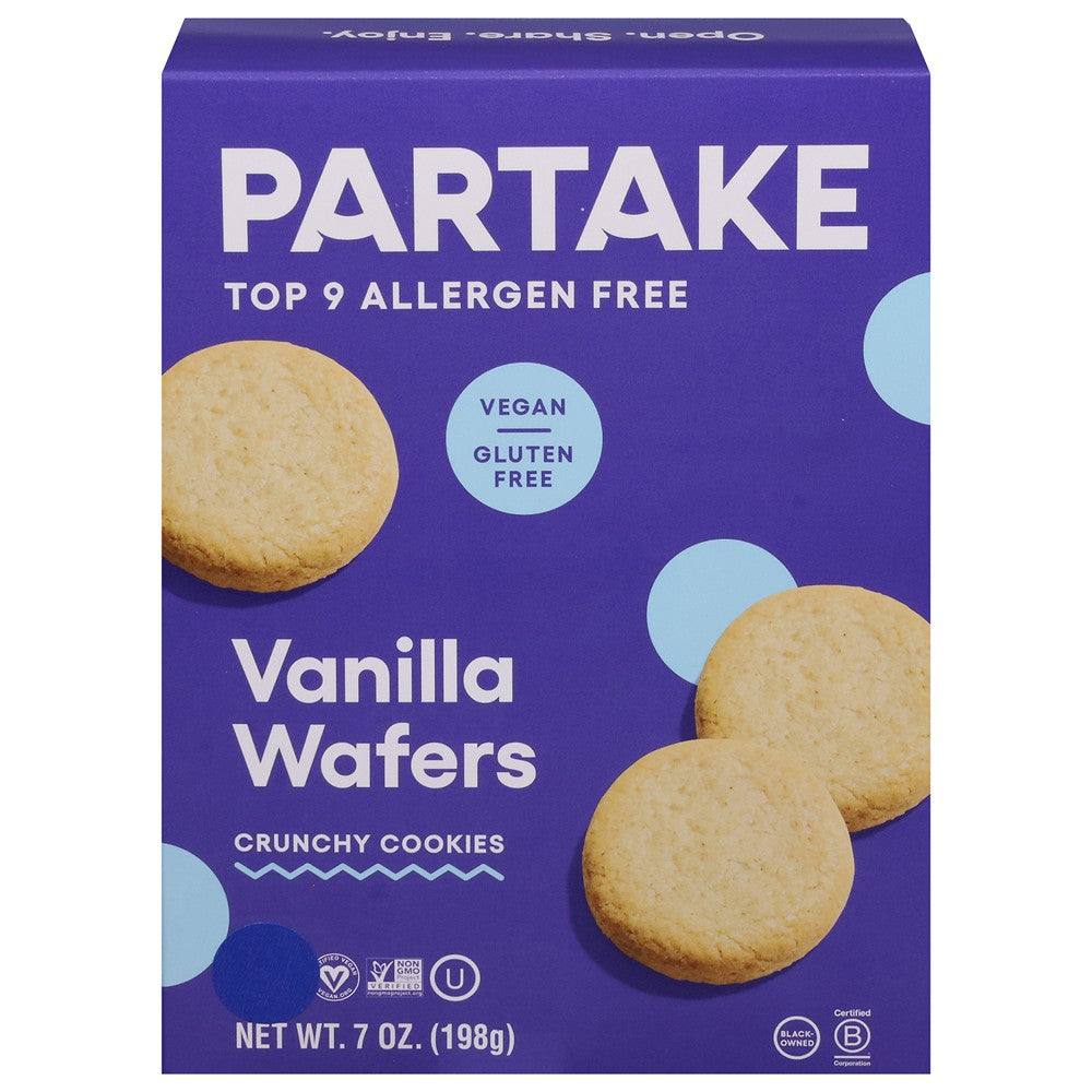 Partake Foods - Cookies Vanilla Wafer - Case of 6-7 OZ