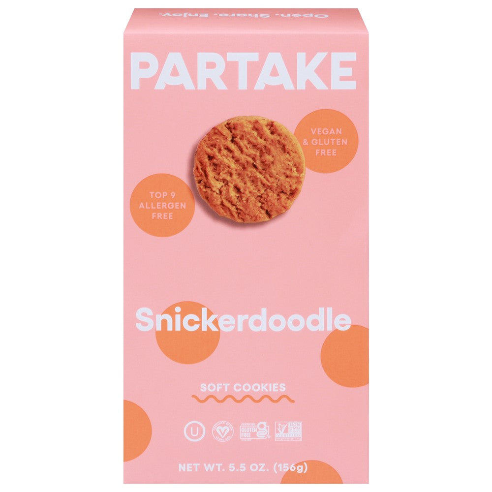 Partake Foods - Cookies Sft Bkd Snkrddl - Case of 6-5.5 OZ