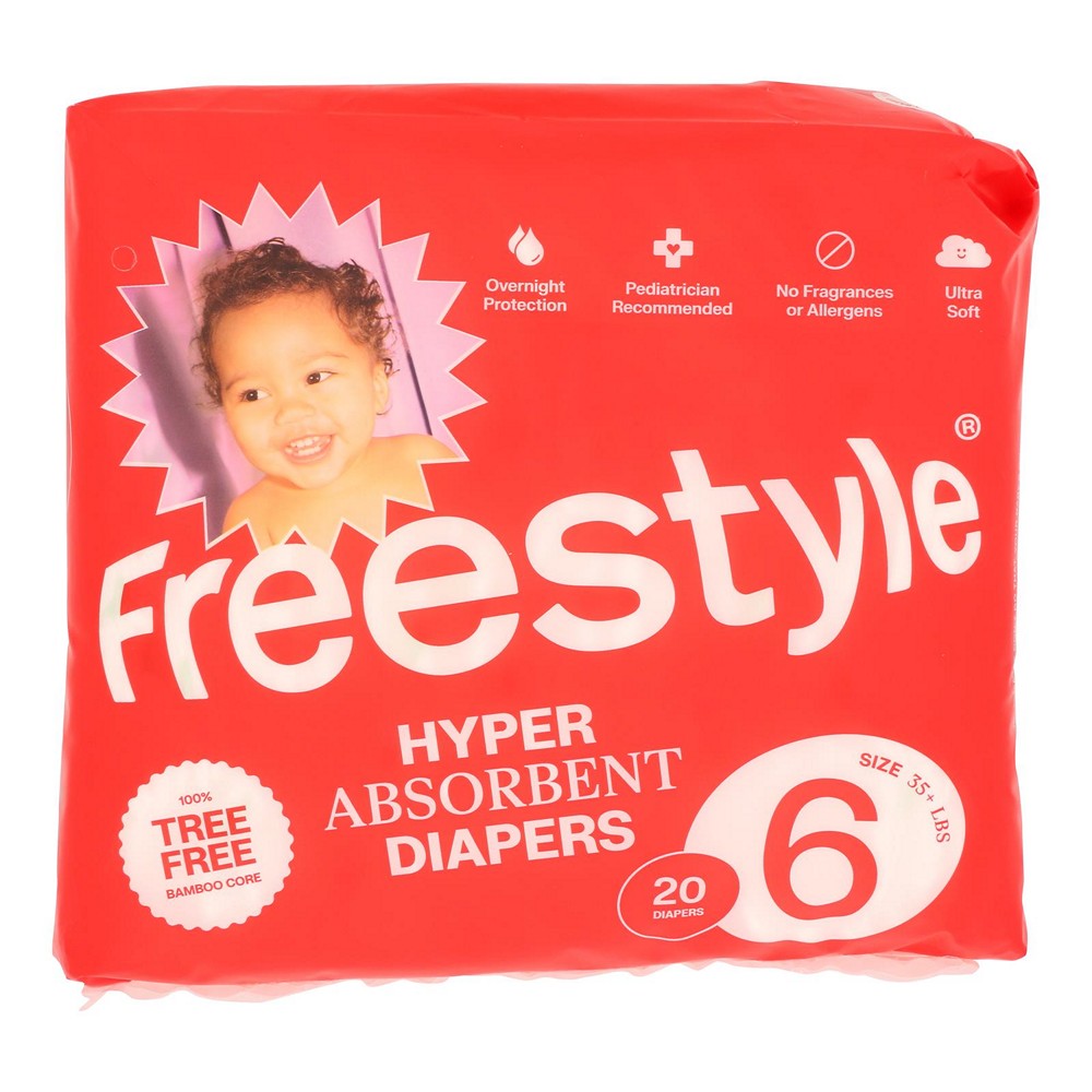 Freestyle - Diapers Baby Size 6 - Case of 6-20 CT